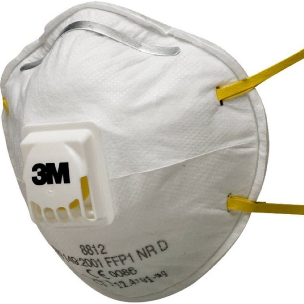 mascherina FFP1 NR D, con valvola 8812 3M qtà consigliata 10 PZ