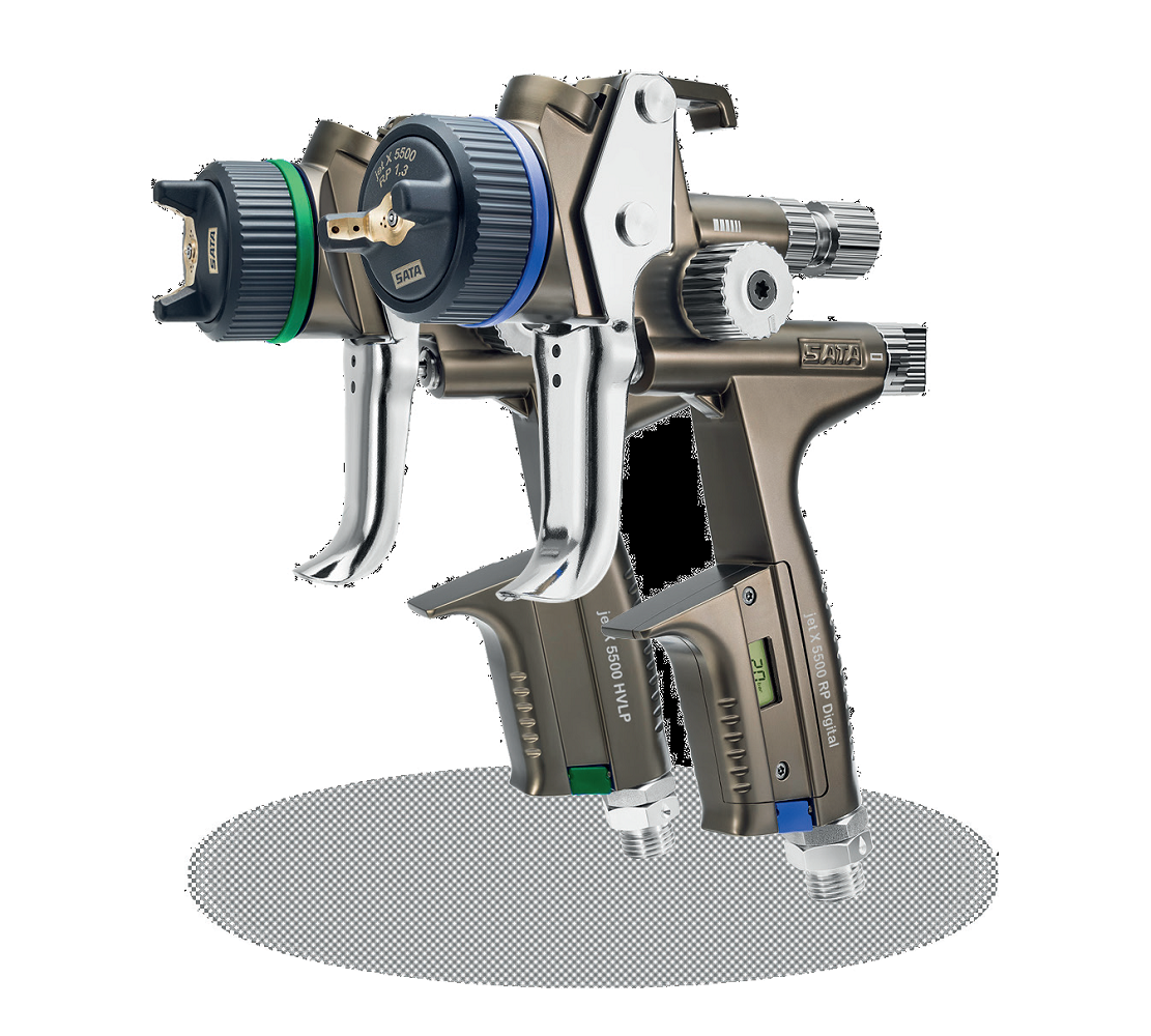 AEROGRAFO SATA JETX5500RP 1,2 I tazza multiuso RPS 0,6 l / 0,9 l ( cadauna 1x), articolazione girevole