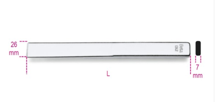 BATTILAMIERA SCALPELLO EXT.PIATTO DRITTO