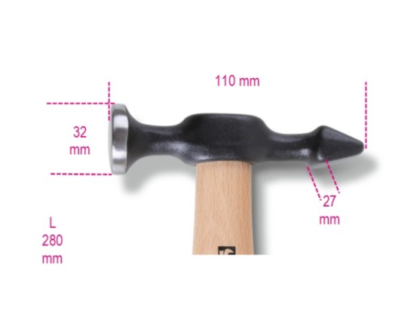 BATTILAMIERA MARTELLO TESTA TONDA-PIANA