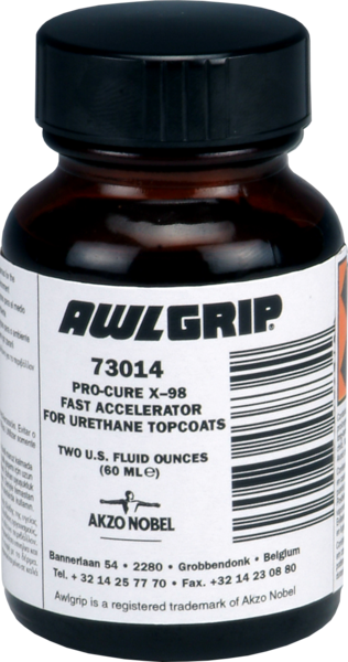 Pro Cure X-138 -Accelerator for Urethane Topcoats (spray or brush) 2 OZ Additivi