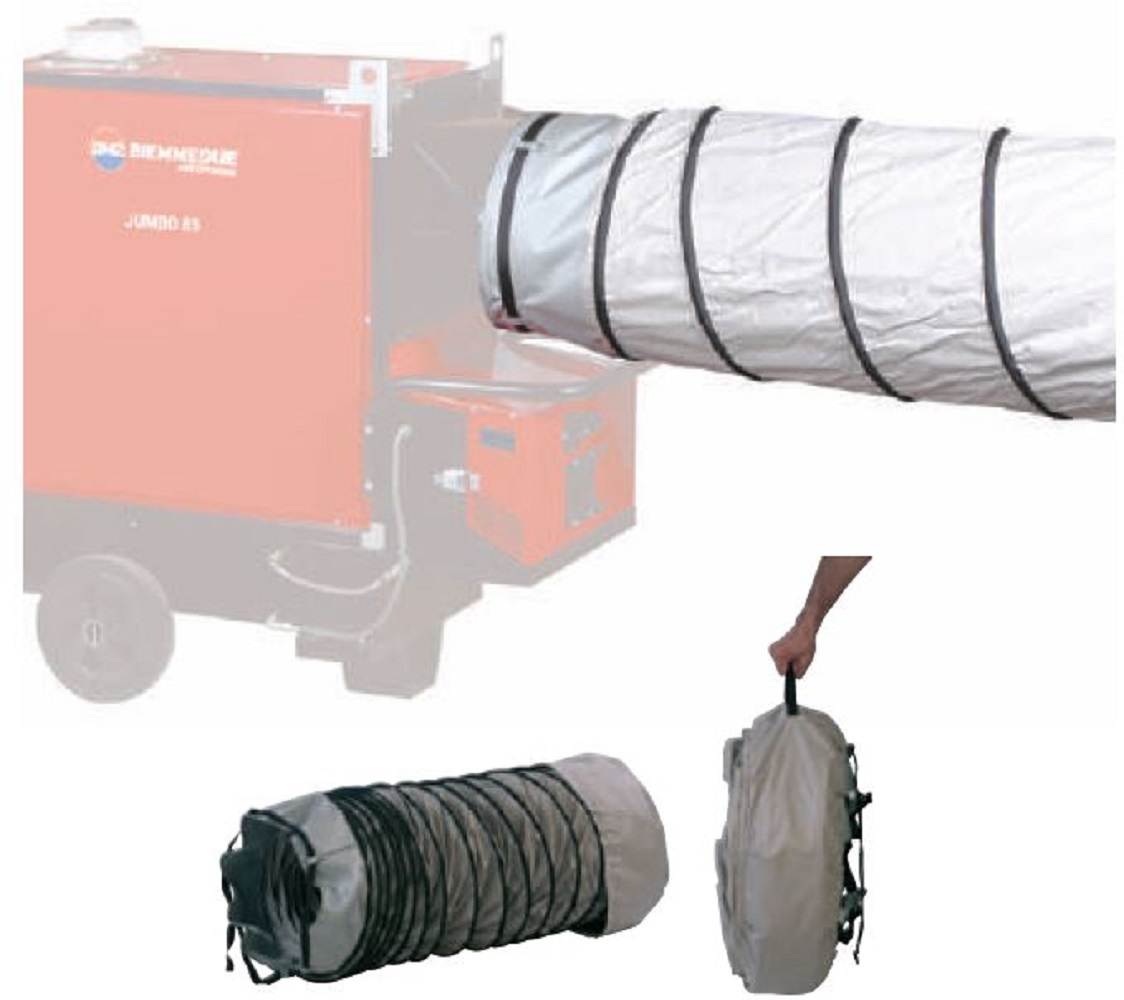 GUAINA FLESSIBILE IN PVC L= 6 m CON CINGHIA DI FISSAGGIO D.400