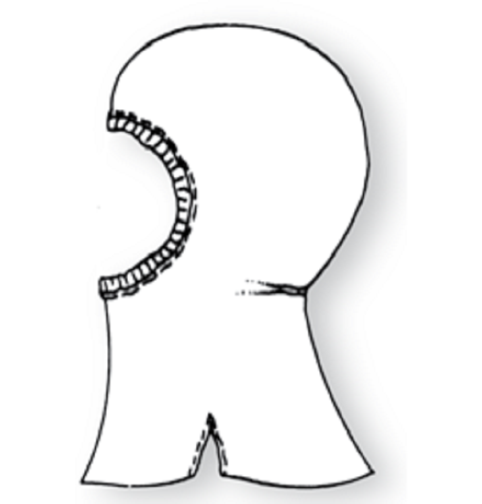 CAPPUCCIO TYVEK PIATTO A SCAFANDRO CF 100