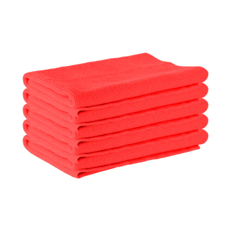 PANNO MICROFIBRA CARTEC ROSSO per Rimuovere Polish, Cere e Compound, Pelo Corto