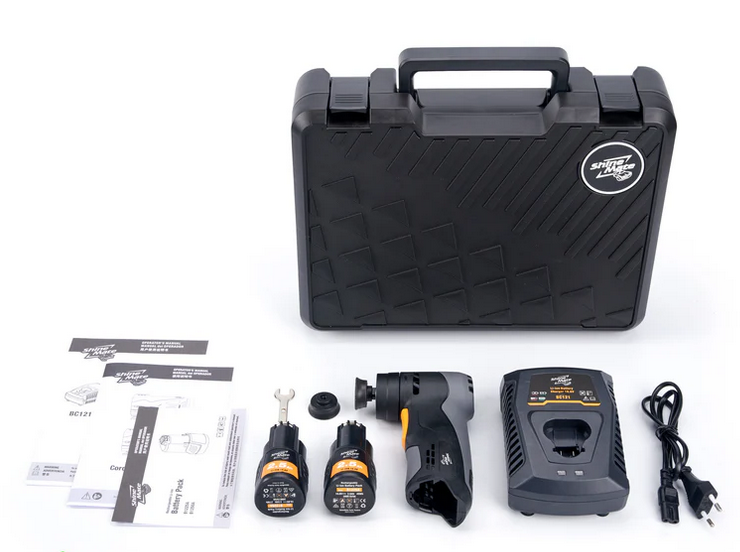 Mini Levigatrice a batteria Orbita 3mm - Kit Corpo Macchina + 2 Batterie + Caricatore - - Shinemate