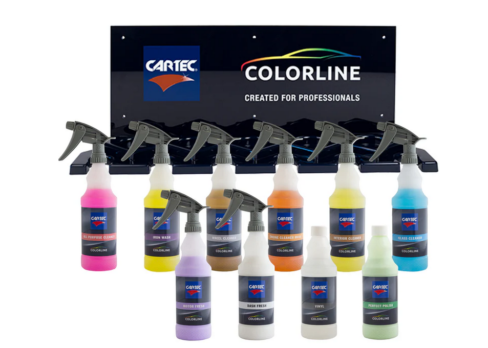 KIT PULITORI/DETERGENTI COLORLINE STARTERPACK SILICON FREE KIT(10 PRODOTTI DA ML 500, ESCLUSO FAST GLAZE) CARTEC