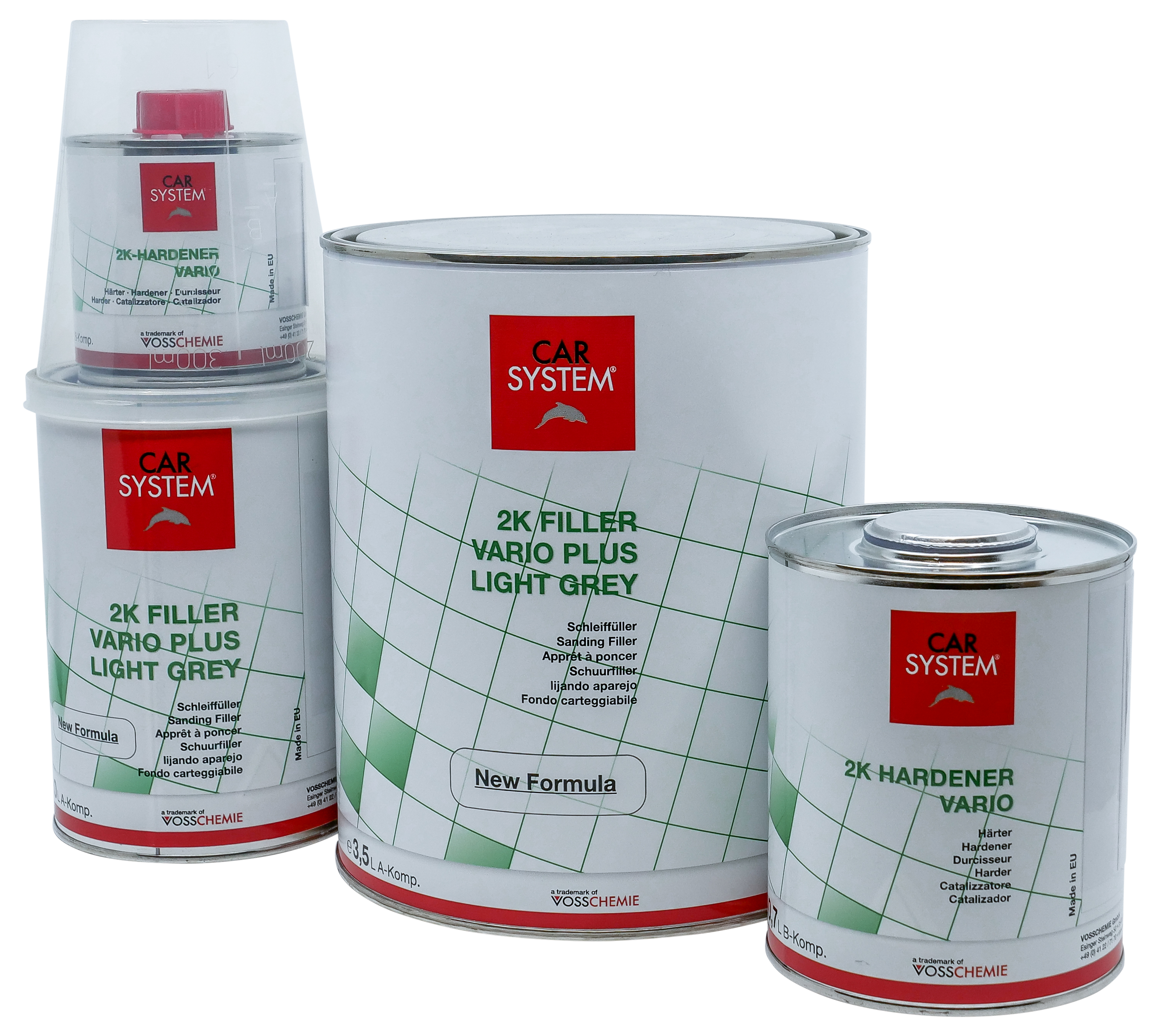 FONDO ACRILICO ALTO SPESSORE VARIO PLUS LIGHT GREY 5:1 LT 3,5