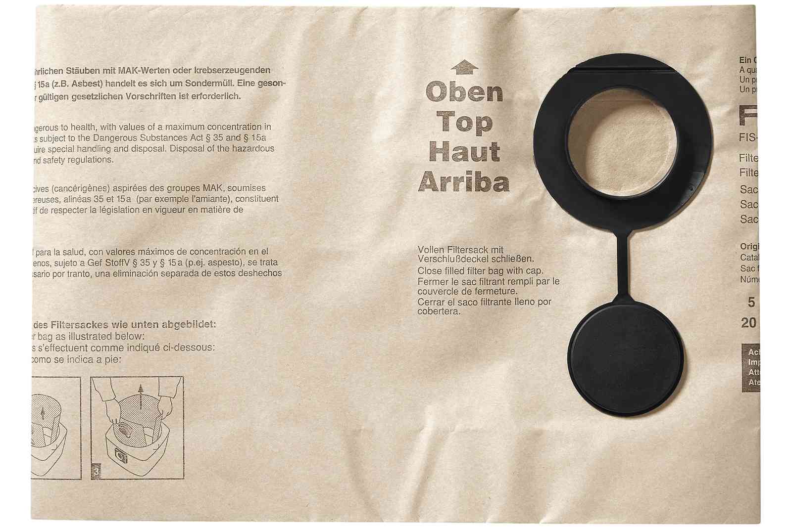 SACCHETTI ASPIR. FILTR FIS-SR 151E