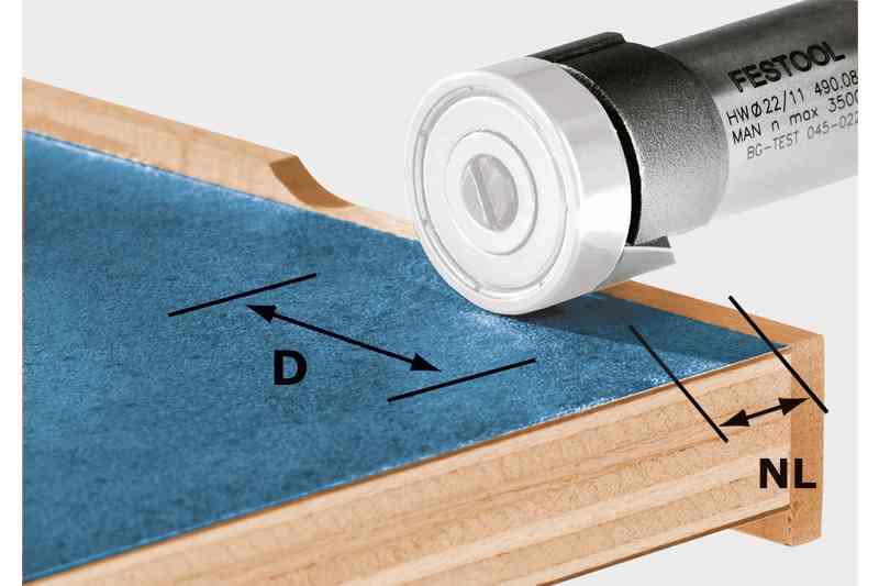 Fresa rifilare HW D22/8 OFK