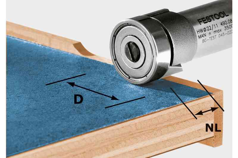 Fresa rifilare HM/KLS D22/8-OFK