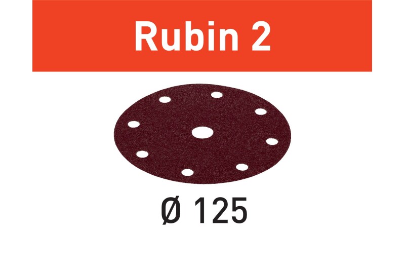 DISCO ABRASIVO D.125 GR 150 CF 50 RUBIN