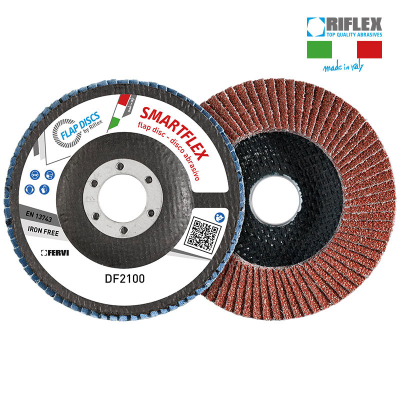 DISCO LAMELLARE  SMARTFLEX CLASSIC 115X22 GR 60 (ossido di alluminio Silver) SUPPORTO FIBRA DI VETRO