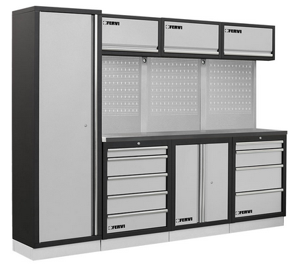 ARREDAMENTO MODULARE PER OFFICINA 2640X498X2000h mm