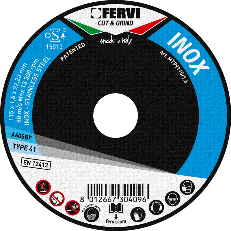 TRONCATORE D.125X1,3X22,3 INOX FERVI