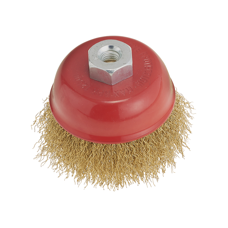 SPAZZOLA A TAZZA D.60 M14 FILO ONDULTAO FERVI