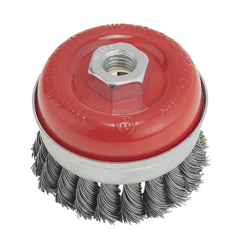 SPAZZOLA A TAZZA D.65 M14 FILO RITORTO FERVI