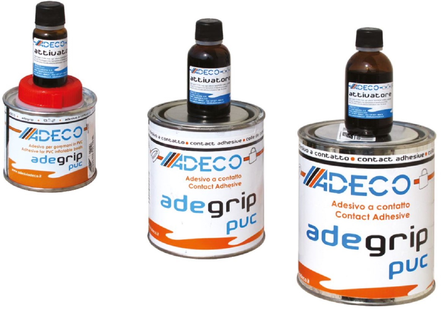 ADEGRIP PVC A+B GR 500 COLLA sintetico specifico per l'incollaggio di tessuti spalmati in PVC, p.battelli pneuma