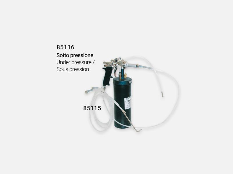 PISTOLA PER PROTETTIVO UNDERBODY GEL- PROTEX serbatoio sotto pressione con prolunghe per spruzzatura trattamenti cerosi