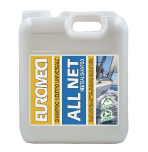 EUROMECI ALL NET LT 5  SHAMPOO NEUTRO UNIVERSALE Per imbarcazioni, gommoni, vele e tutti gli usi di bordo.