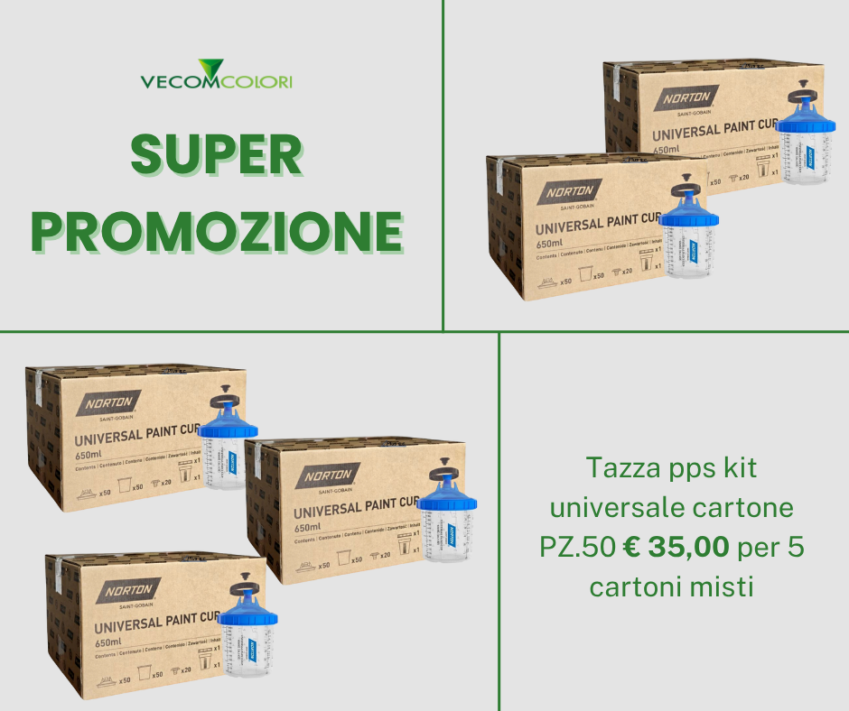 Tazza pps kit universale cartone PZ.50 € 35,00 per 5 cartoni misti