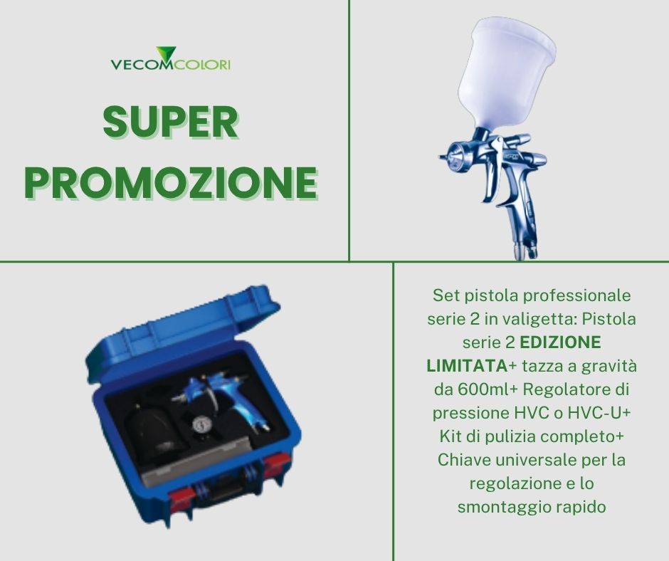 SET VALIGETTA AEROGRAFO IWATA SERIE2 EDIZIONE LIMITATA LS-400- SR2-13ETS