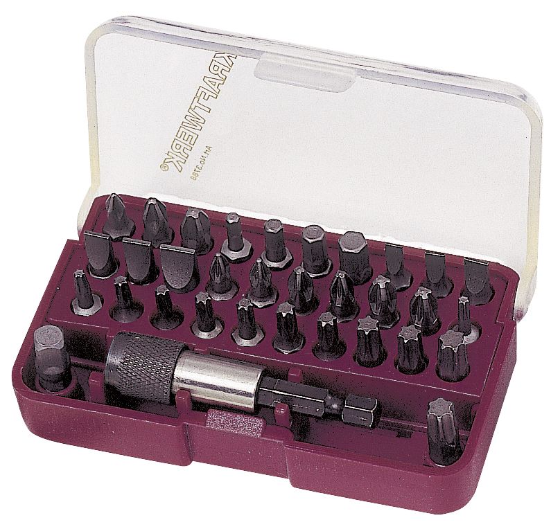 SET INSERTI 33pz- STORBIT box 1/4'' con portainserti Q.R.