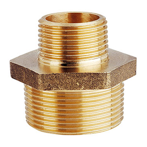 VITE DOPPIA RIDOTTA MASCHIO/MASCHIO IN OTTONE