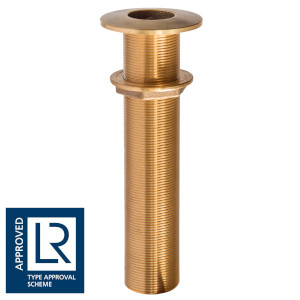 SCARICO A MARE INCLINATO XL IN BRONZO CON DADO FLANGIATO IN BRONZO