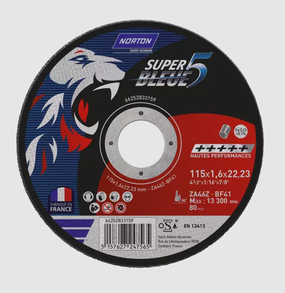 TRONCATORE D.115X0,8X22,3 NORTON NON RINF. qtà consigliata 25 PZ