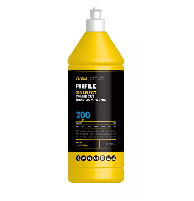 PASTA ABRASIVA PROFILE 200 SELECT Coarse Cut Liquid Compound LT 1 FARECLA