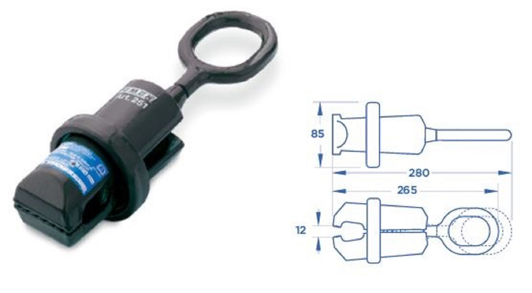 Raddrizzatura PINZA AUTOBLOCCANTE