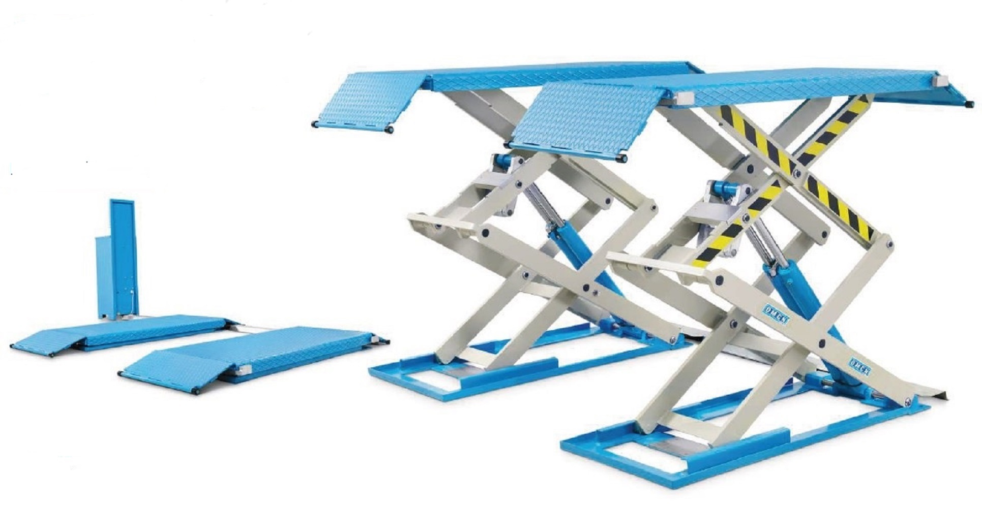 SOLLEVATORE DOPPIA FORBICE Ponte sollevatore elettroidraulico a doppia forbice portata 3500 kg a pavimento