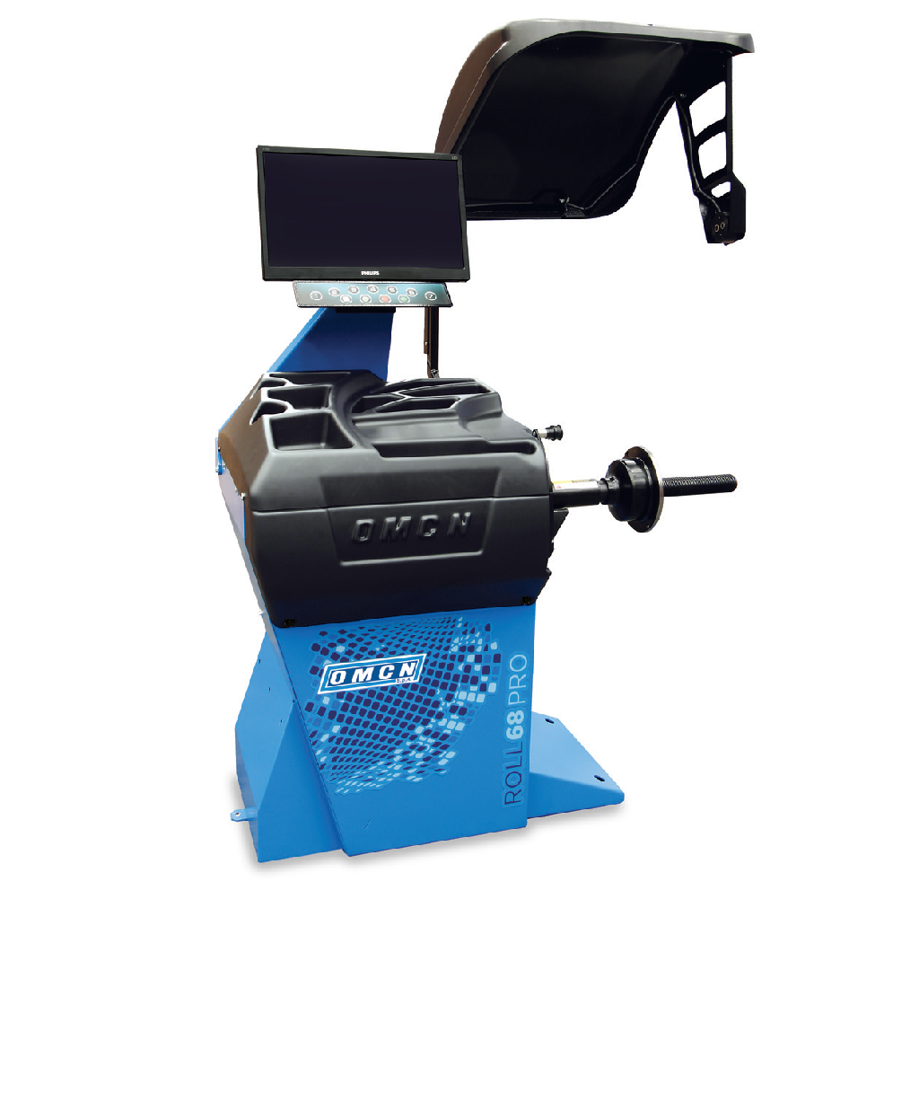 EQUILIBRATRICE ROLL 68 PRO - Monitor - Sonar - Laser Linea - Illuminazione LED - Freno Elettrico