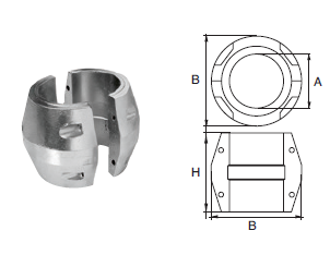 AN032 BRACCIALI PER ASSI D.110 MM