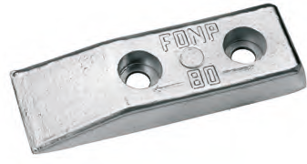 AX006 ANODO POPPA FAL-B-1 ALLUMINIO MIS 210X70X25 FORO DIAM 18 KG 1