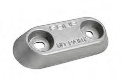 AX011 ANODO TIMONI E FLAPS FX-2V MIS 150X60X25 FORO DIAM 11X15 E 2°FORO DIAM 11 ALLUMINIO