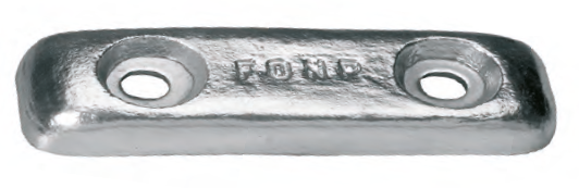 AX014 ANODO TIMONI E FLAPS FALX-3 MIS 290X90X40 CF 160 FORO DIAM 22X26