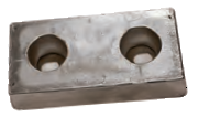AX024 ANODO POPPA FAL-XS-2 MIS 200X100X45 FORO DIAM 22x26 KG 2,1