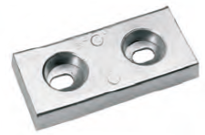 AX027 ANODO DA IMBULL. FX-2A KG 1.5 MIS 145X67X20 F/F 70 2 ASOLE DIAM 12X19 ALL