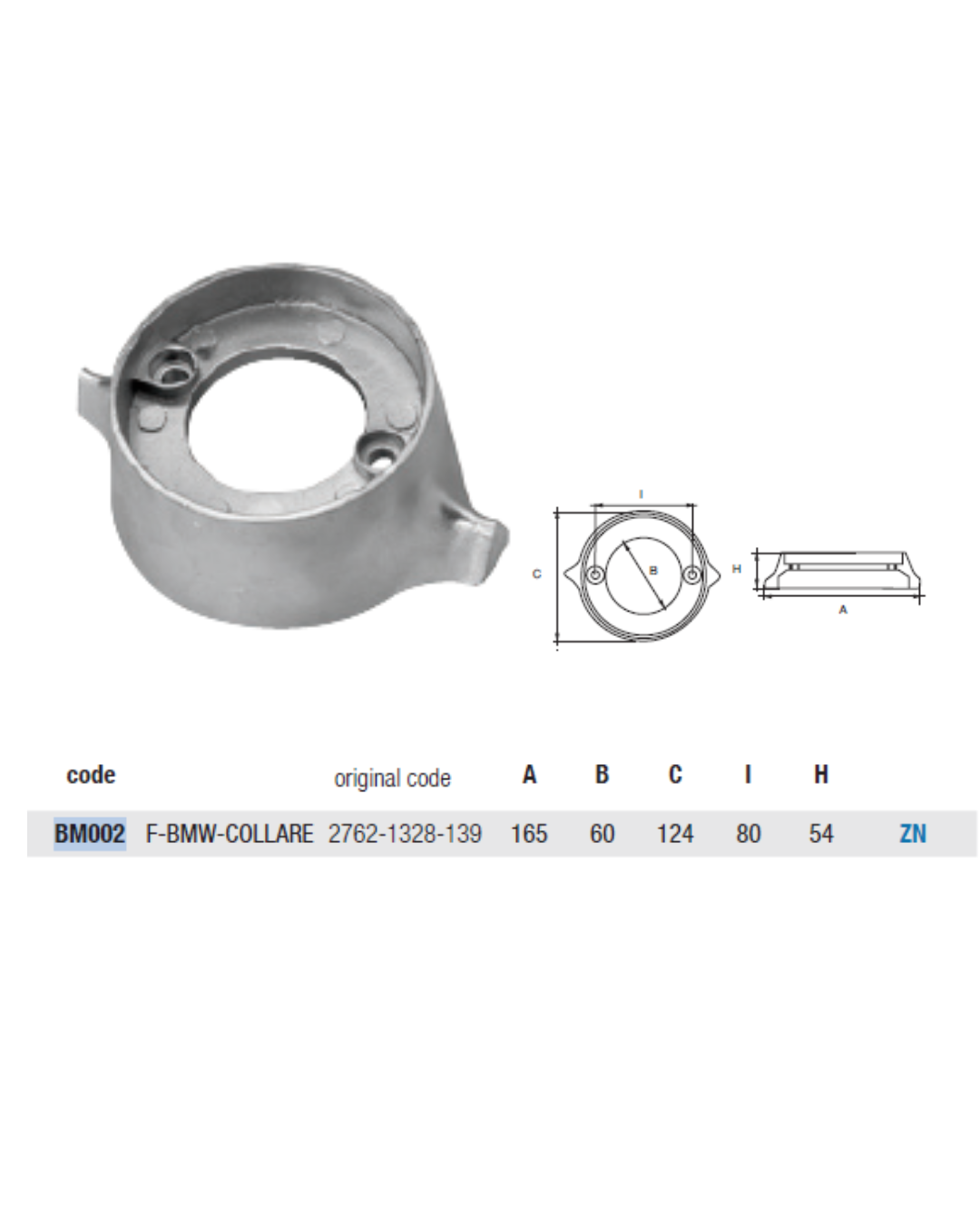 BM002 ANODO PER MOTORE BMW F- BMW-P