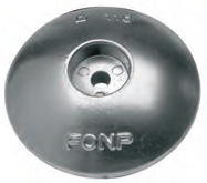 DSA004 ANODO TIMONI E FLAPS MIS DIAM 90X H25 FORO DIAM 8