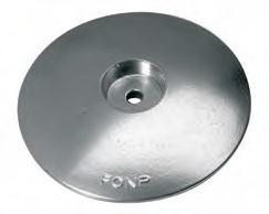 DSA005 ANODO TIMONI E FLAPS MIS DIAM 110X H25 FORO DIAM 10