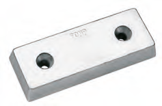 NC020 ANODO TIMONI E FLAPS "FLAPS" MIS 130X50X18 FORO DIAM 8