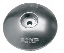 NC024 ANODO TIMONI E FLAPS MIS DIAM 70X H17 FORO DIAM 8