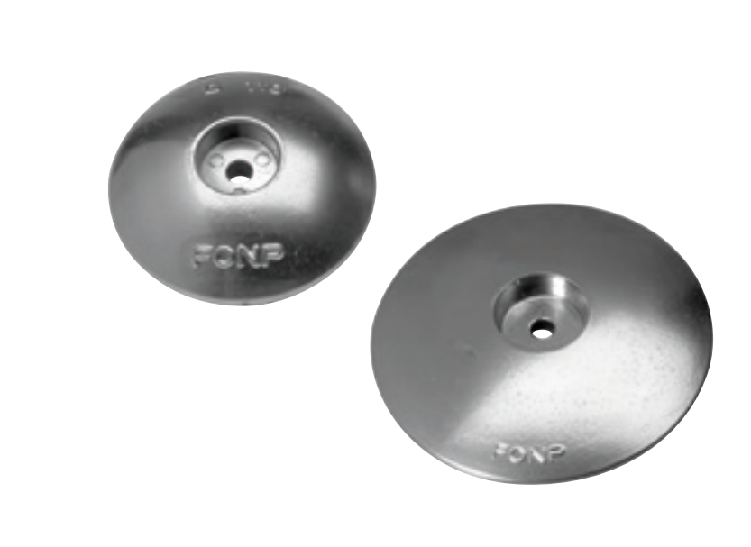 NC026 ANODO TIMONI E FLAPS MIS DIAM 110X H25 FORO DIAM 10