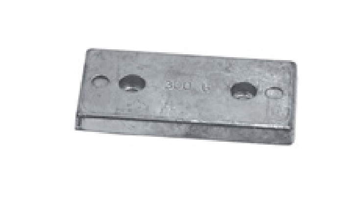 NC091 ANODO TIMONI E FLAPS MIS 85X15X44 cf 42 (ex nc051)