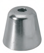 OG044 OGIVA TIPO VETUS F-BC-9 ESAG. 28 INSERTO INOX MIS BASE 54 X H 48