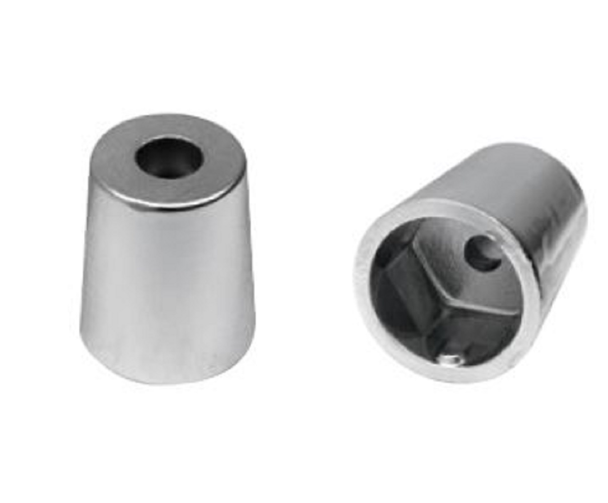 RA030 OGIVA TIPO RADICE RA-1E PER ASSE D.22-25 SOLO ANODO ACCOP. ESAGONALE