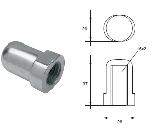 RE003 ANODO PER MOTORE RENAULT F- RE/P MIS 26XDIAM 20X37