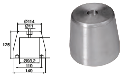 RI027 OGIVA TIPO RIVA SERIE SPLENDIDA72 DIAM 115
